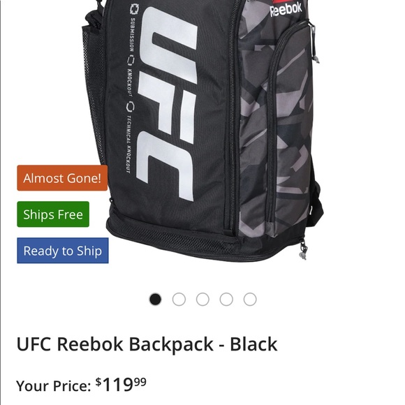 reebok backpack ufc